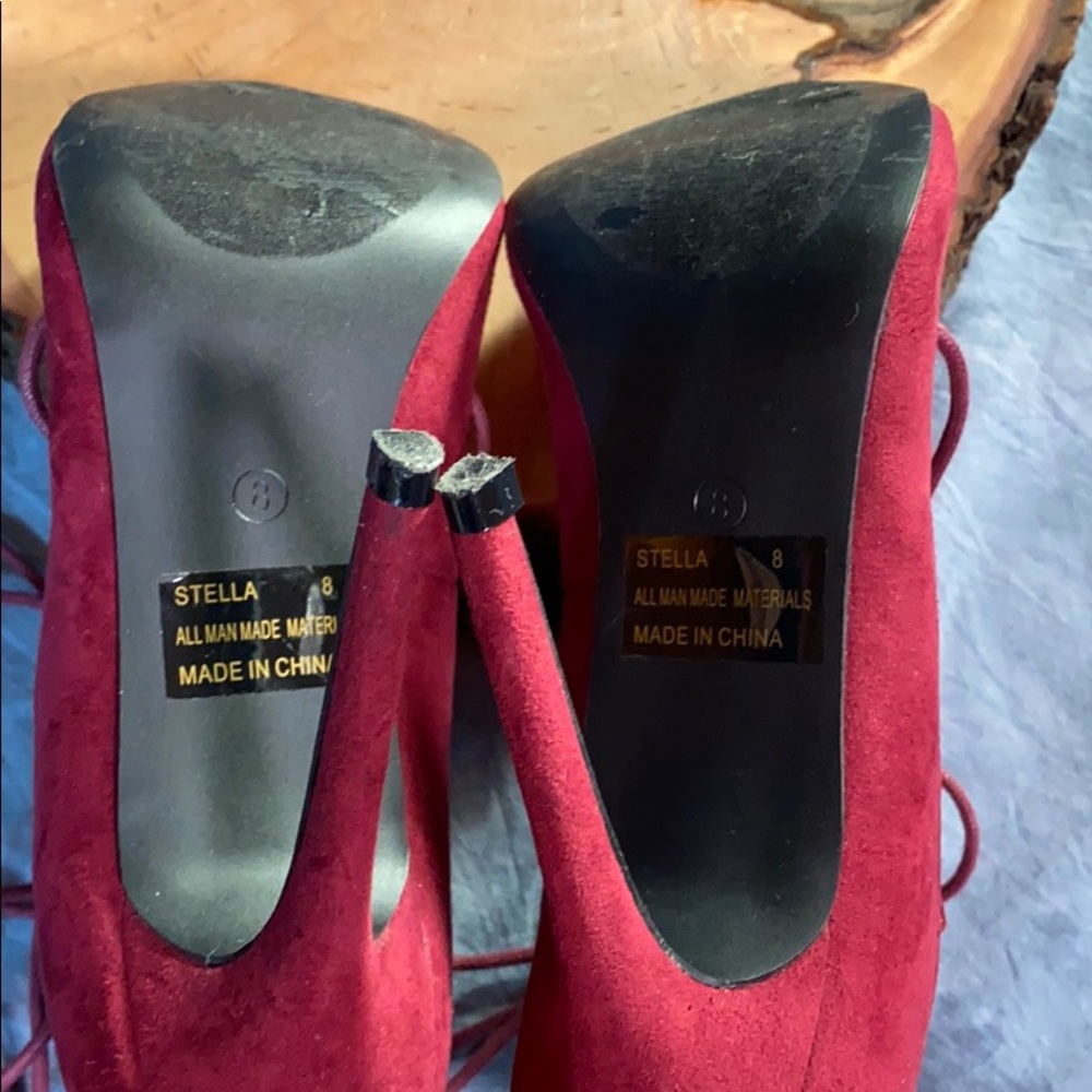 π₯³ Host Pick π₯³ - Charlotte Russe Stella Zip Back Heels Women size 8 - Picture 13 of 16